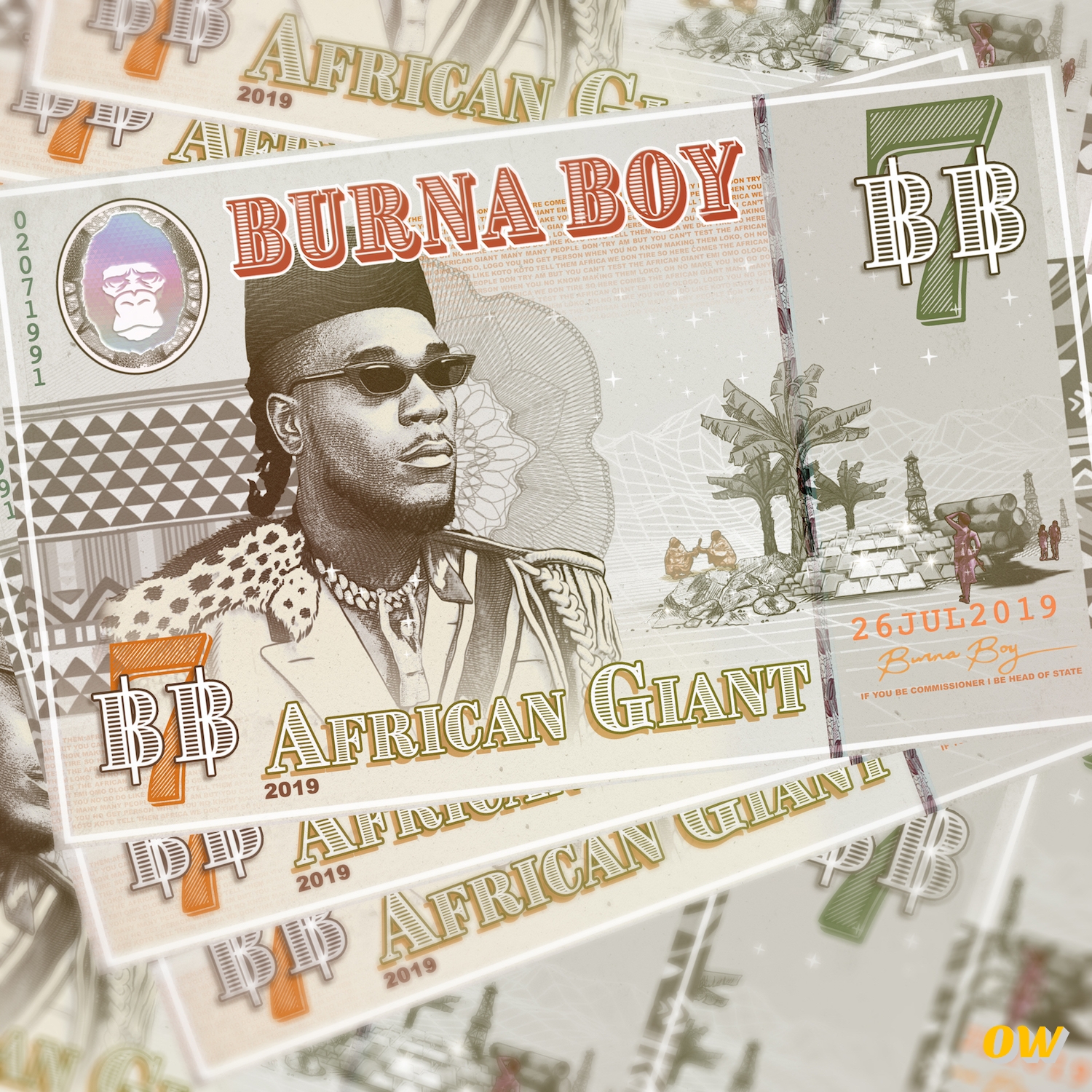 Burna Boy - Different ft. Damian Marley & Angelique Kidjo 2 Album cover